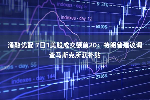 涌融优配 7日1美股成交额前20：特朗普建议调查马斯克所获补贴